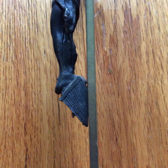 Vintage Church Altar Brass Crucifix - Picture 11 of 16